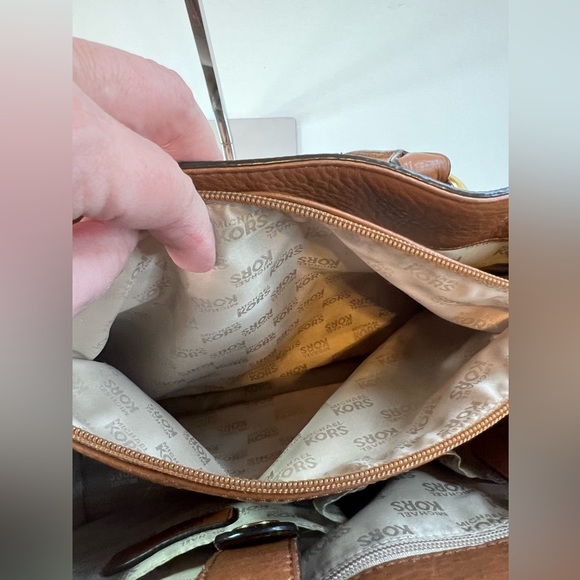 MICHAEL KORS Brown Hamilton Soft Pebble Leather Satchel - Picture 10 of 13